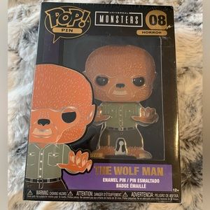 Funko Pop Oversized Pin - Universal Monsters Wolf Man 08